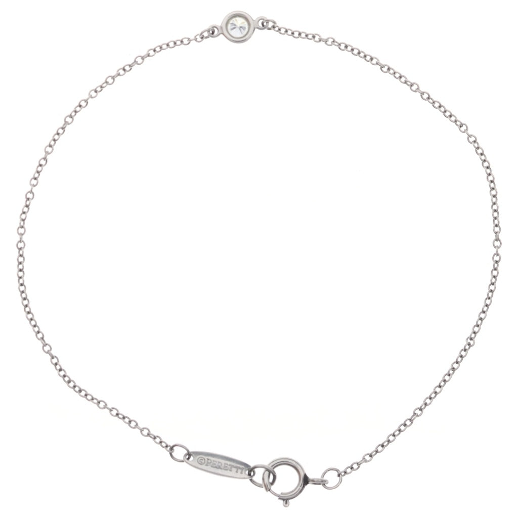 TIFFANY & Co.(ティファニー) バイザヤード 1PD ブレスレット チェーン ダイヤ プラチナ Pt950 レディース
