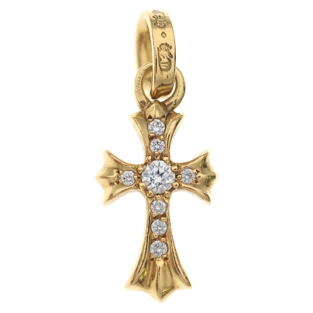 CHROME HEARTS(クロムハーツ) 22K CRS BBYFAT P/DIA ベイビーファットクロス PAVEダイヤ ペンダントトップ ゴールド BCA035
