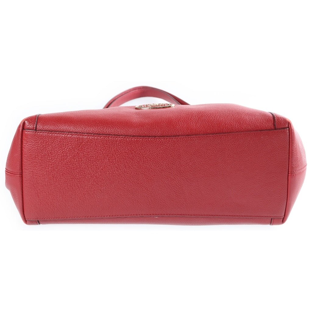 COACH(コーチ) イーディー ハンドバッグ トートバッグ レッド レザー 33547 ゴールド金具 レディース
