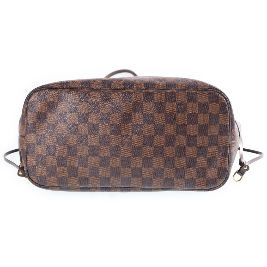 LOUIS VUITTON(ルイヴィトン) ダミエ ネヴァーフルMM 旧型 ハンドバッグ トートバッグ ブラウン レザー×PVC N51105 ゴールド金具 レディース