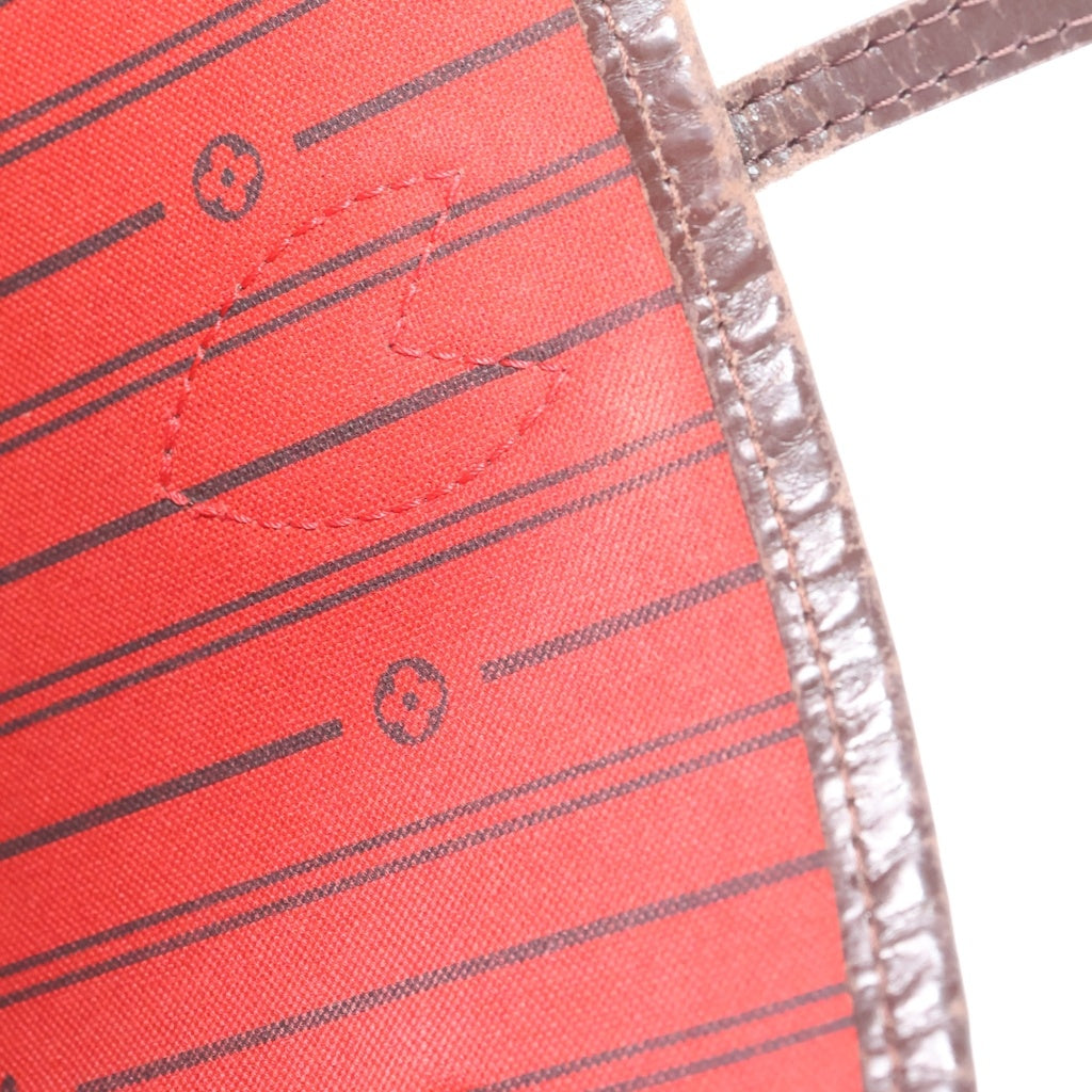 LOUIS VUITTON(ルイヴィトン) ダミエ ネヴァーフルMM 旧型 ハンドバッグ トートバッグ ブラウン レザー×PVC N51105 ゴールド金具 レディース
