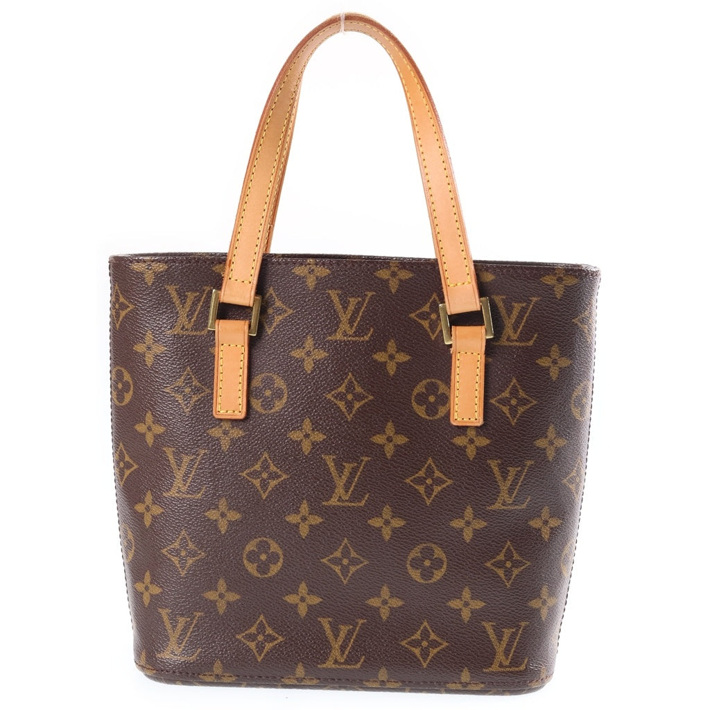 LOUIS VUITTON(ルイヴィトン) モノグラム ヴァヴァンPM ハンドバッグ ミニトートバッグ ブラウン レザー×PVC M51172 ゴールド金具 レディース
