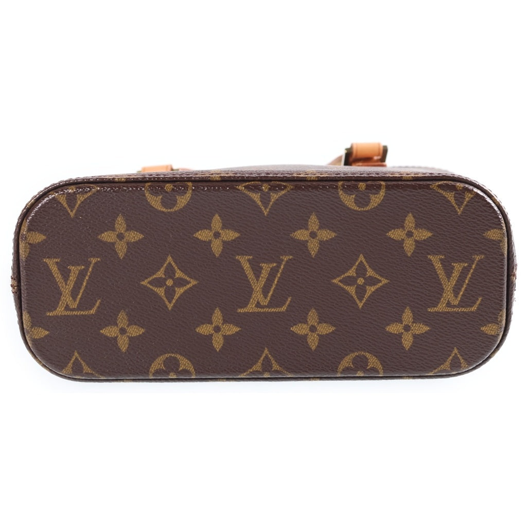 LOUIS VUITTON(ルイヴィトン) モノグラム ヴァヴァンPM ハンドバッグ ミニトートバッグ ブラウン レザー×PVC M51172 ゴールド金具 レディース