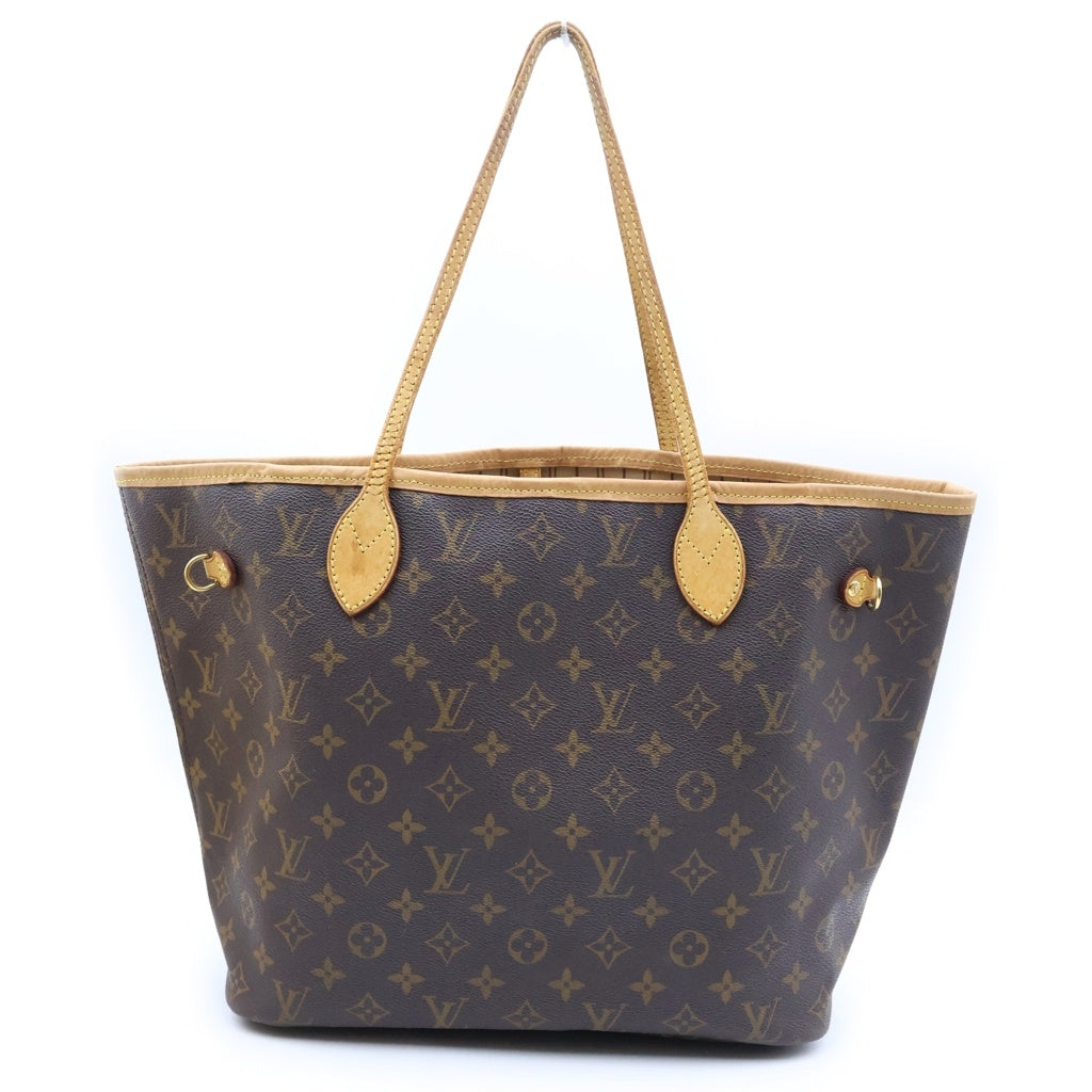 LOUIS VUITTON(ルイヴィトン) モノグラム ネヴァーフルMM 旧型 ハンドバッグ トートバッグ ブラウン レザー×PVC M40156 ゴールド金具 レディース
