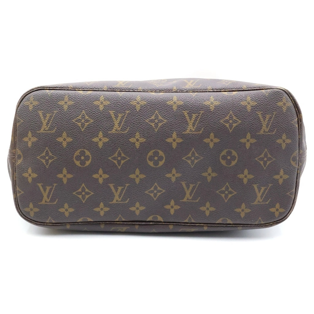 LOUIS VUITTON(ルイヴィトン) モノグラム ネヴァーフルMM 旧型 ハンドバッグ トートバッグ ブラウン レザー×PVC M40156 ゴールド金具 レディース