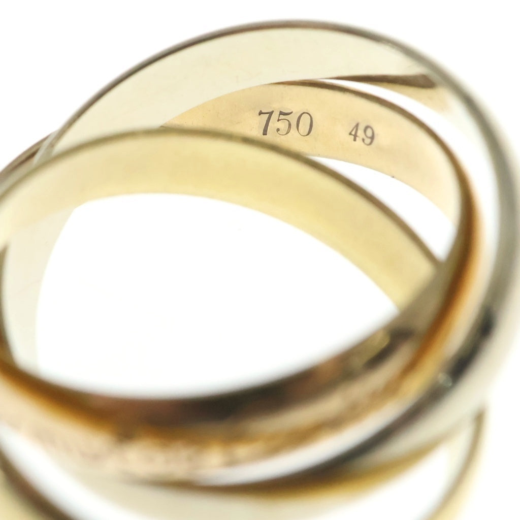 Cartier(カルティエ) トリニティ リング ピンクゴールド×ホワイトゴールド×イエローゴールド K18YG/PG/WG #49 レディース