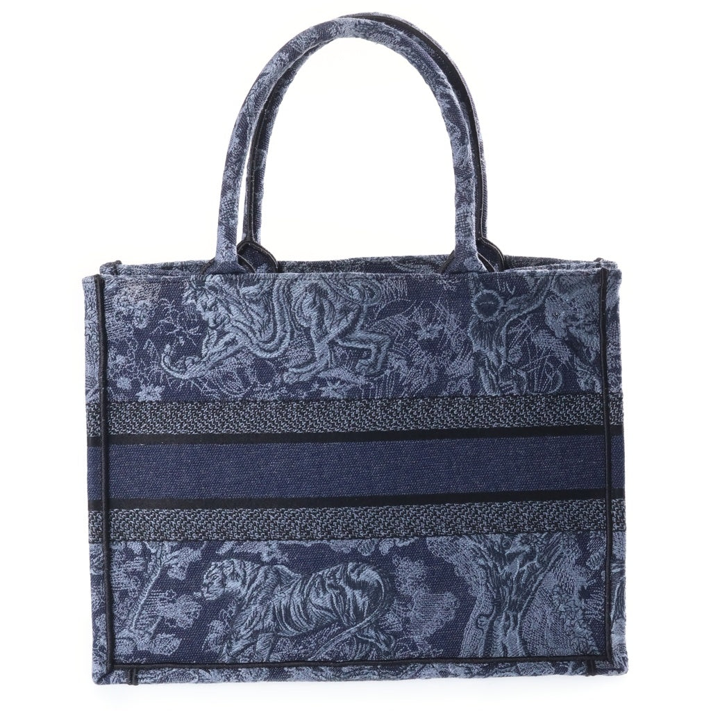Christian Dior(クリスチャンディオール) ブックトート ミディアム トワルドゥジュイ キャンバス ブルー レディース