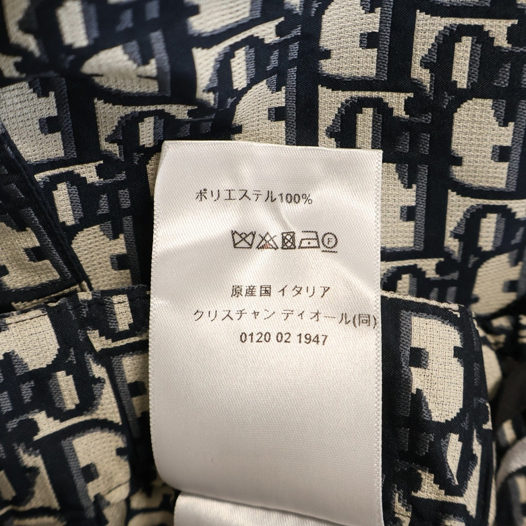 Christian Dior(クリスチャンディオール) オブリーク キュロットスカート ネイビー×ホワイト ポリエステル 357P15A2970 レディース