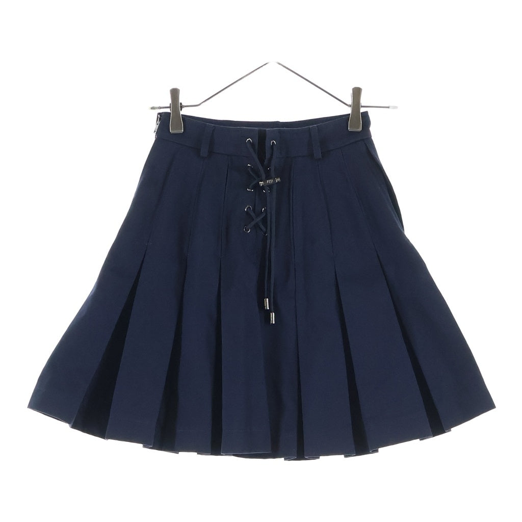 Christian Dior(クリスチャンディオール) セーラーミニスカート レースアップ コットン ネイビー 447J08A3613 レディース