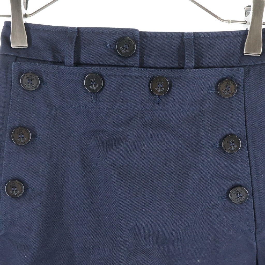 Christian Dior(クリスチャンディオール) セーラーミニスカート レースアップ コットン ネイビー 447J08A3613 レディース