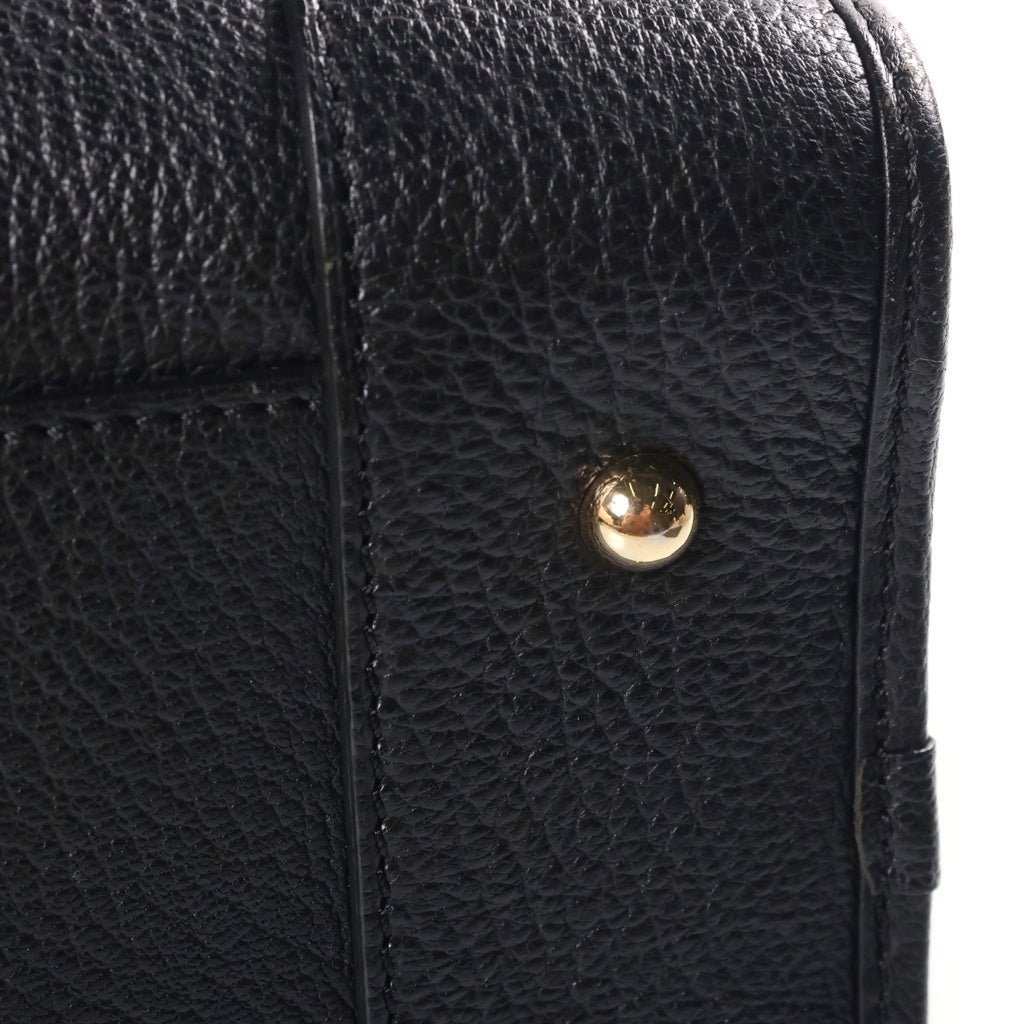 LOEWE(ロエベ) アマソナ28 ハンドバッグ ボストンバッグ ブラック レザー ゴールド金具 レディース