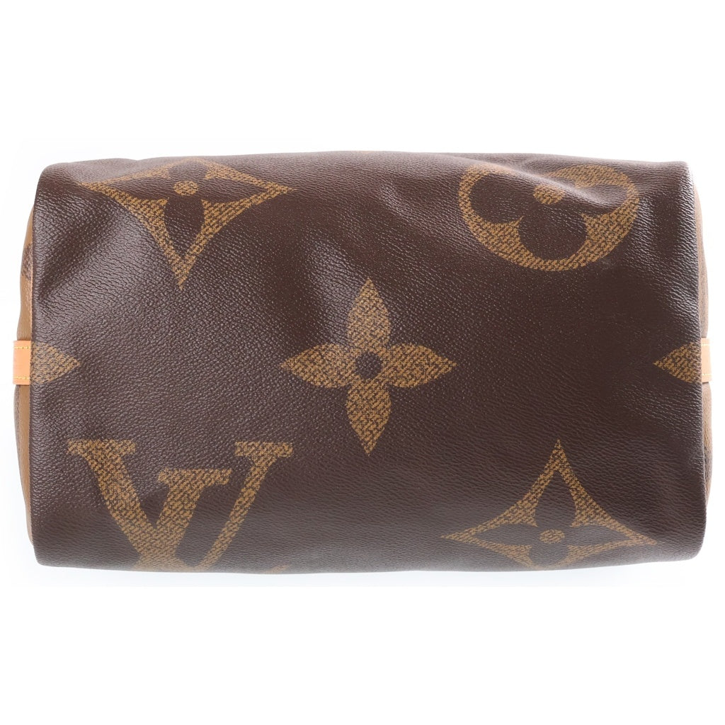 LOUIS VUITTON(ルイヴィトン) モノグラムジャイアント スピーディバンドリエール30 ハンドバッグ ボストンバッグ ショルダーバッグ 2WAY PVC×レザー ブラウン M44602 ICタイプ レディース