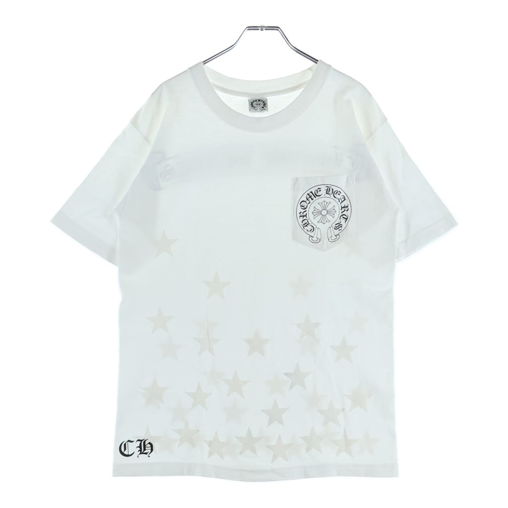 CHROME HEARTS(クロムハーツ) OLD S/S TEE オールド スタープリント バックスクロールラベル 半袖Tシャツカットソー ホワイト