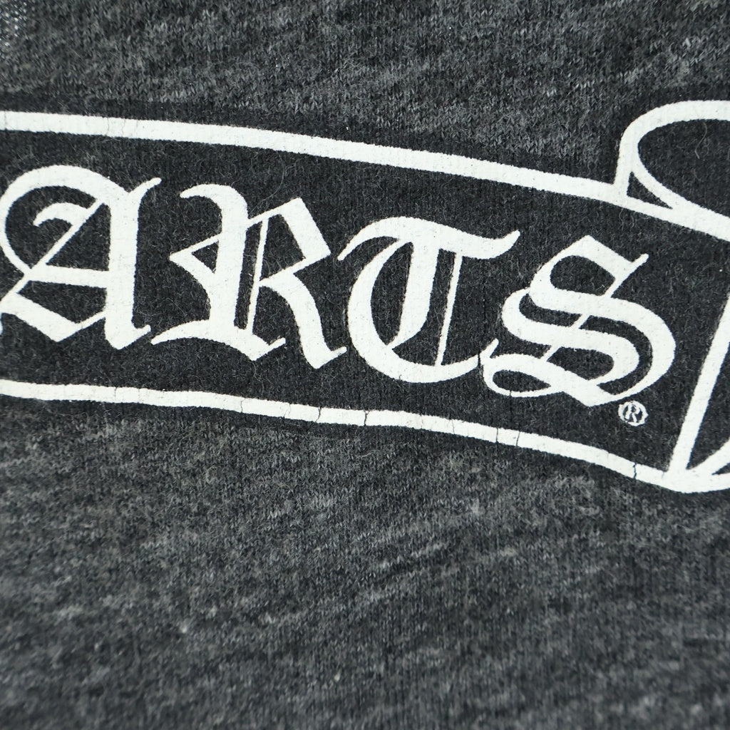 CHROME HEARTS(クロムハーツ) フレアニープリント ロゴ Vネック Tシャツ 半袖 グレー コットン 2212-304-3626