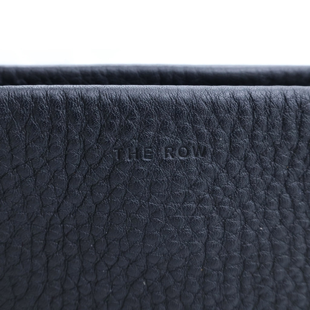 THE ROW(ザロウ) パークトート スモール ミニハンドバッグ ブラック レザー シルバー金具 レディース