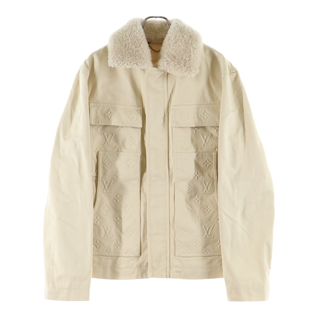 LOUIS VUITTON(ルイヴィトン) モノグラム ワークウェア ボアデニムジャケット ベージュ RM231Q TZ0 HOA45W レディース
