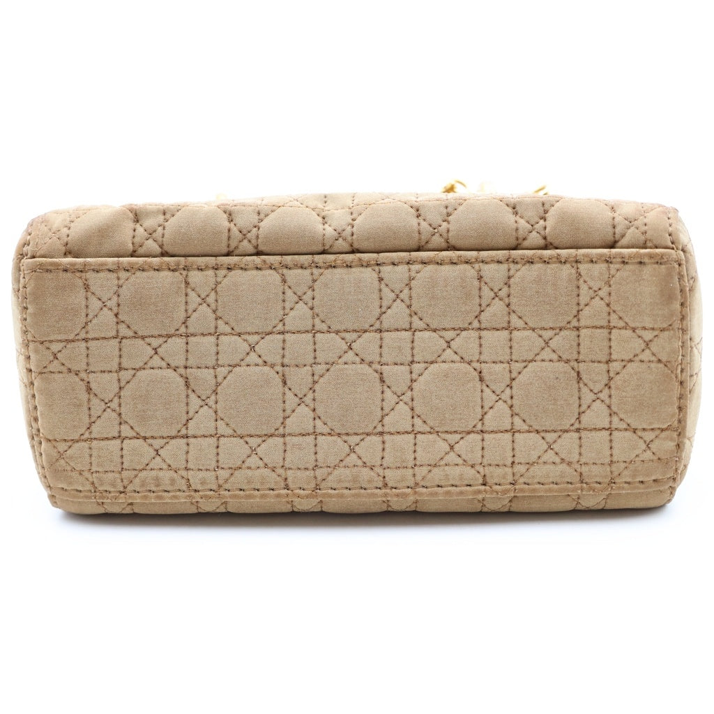 Christian Dior(クリスチャンディオール) カナージュ 2WAYハンドバッグ ショルダーバッグ ブラウン ゴールド金具 レディース