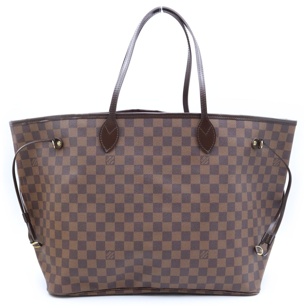 LOUIS VUITTON(ルイヴィトン) ダミエ ネヴァーフルGM ハンドバッグ トートバッグ ブラウン レザー×PVC N51106 ゴールド金具 レディース