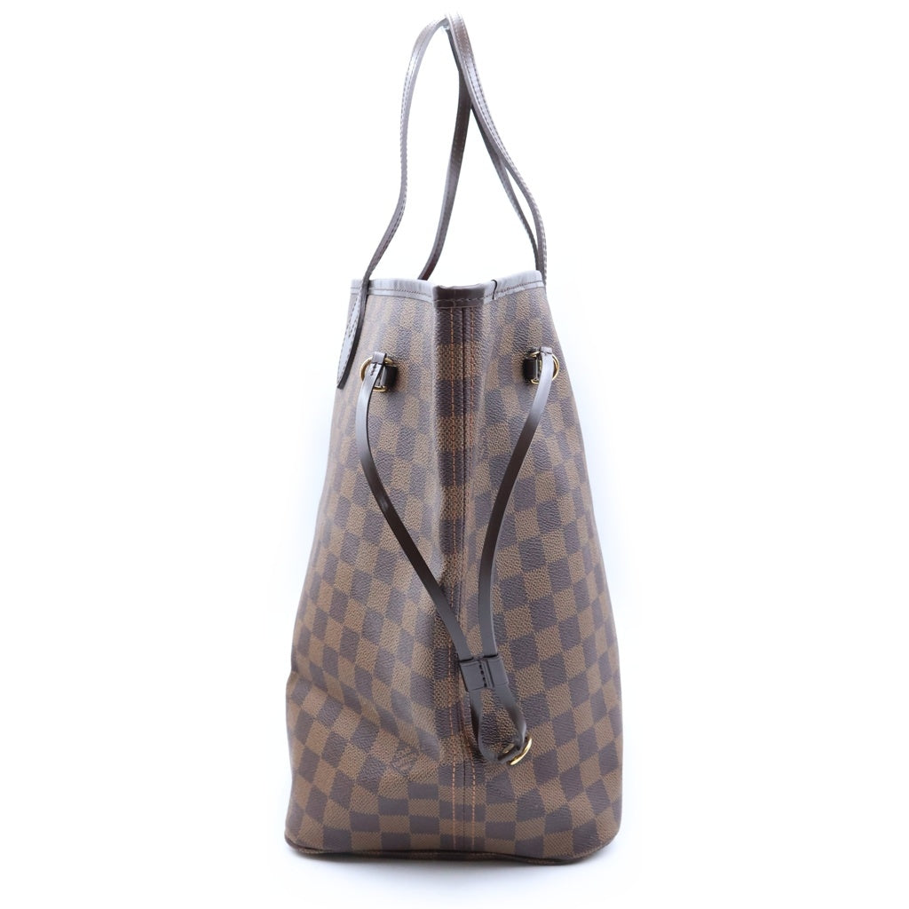LOUIS VUITTON(ルイヴィトン) ダミエ ネヴァーフルGM ハンドバッグ トートバッグ ブラウン レザー×PVC N51106 ゴールド金具 レディース