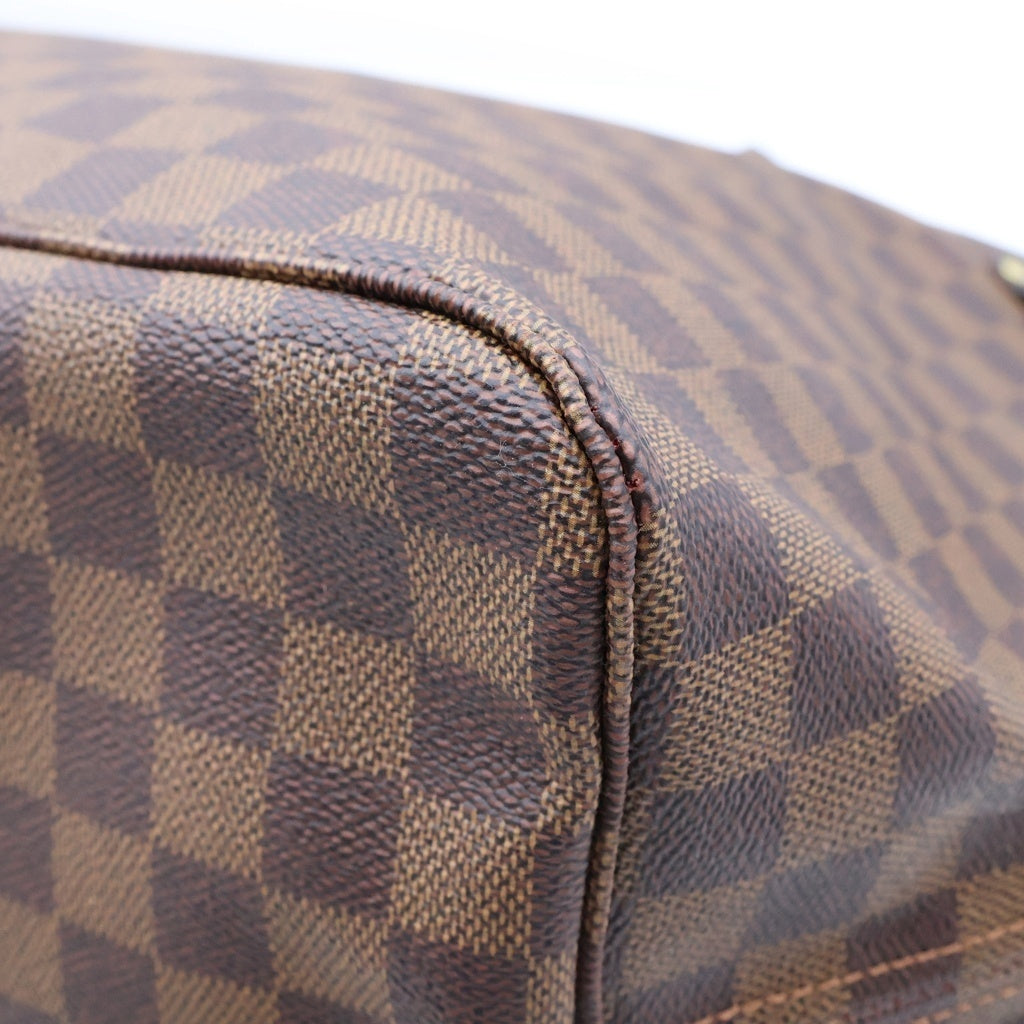 LOUIS VUITTON(ルイヴィトン) ダミエ ネヴァーフルGM ハンドバッグ トートバッグ ブラウン レザー×PVC N51106 ゴールド金具 レディース