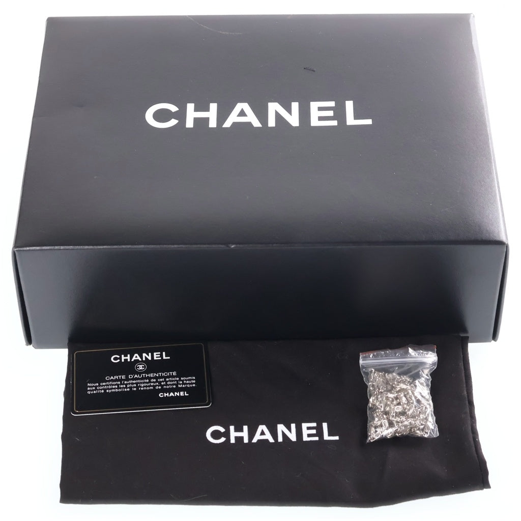 CHANEL(シャネル) マトラッセ25 バレンタイン ハートチャーム チェーンショルダーバッグ ブラック ラムスキン 13番台 ゴールド金具 レディース