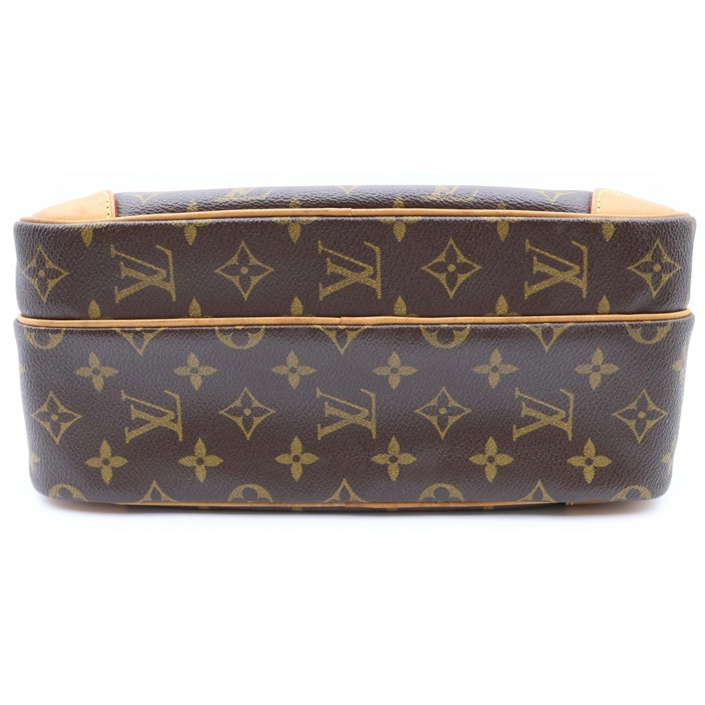 LOUIS VUITTON(ルイヴィトン) モノグラム ナイル ショルダーバッグ ブラウン レザー×PVC M45244 ゴールド金具 レディース