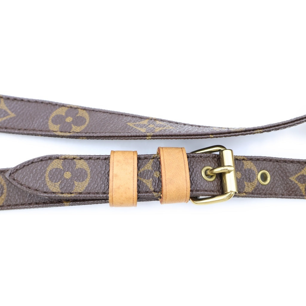 LOUIS VUITTON(ルイヴィトン) モノグラム ナイル ショルダーバッグ ブラウン レザー×PVC M45244 ゴールド金具 レディース