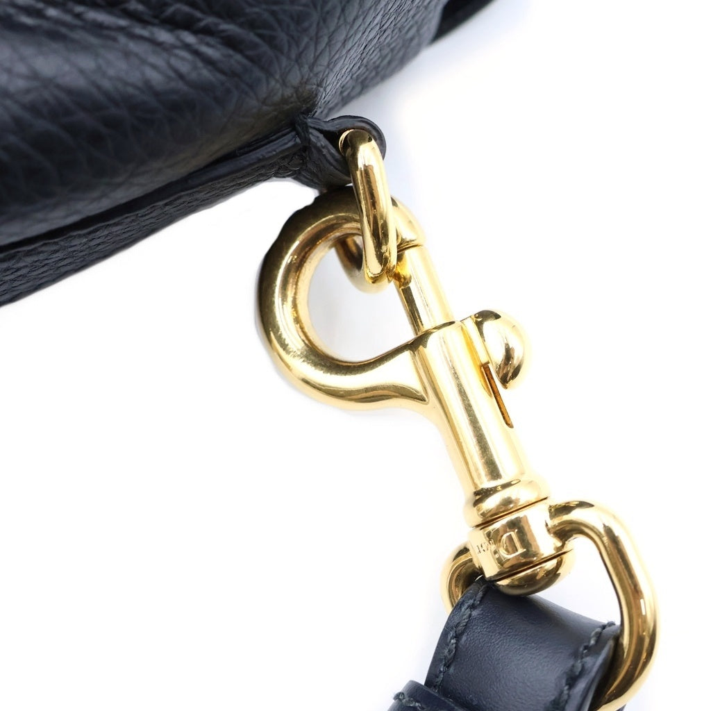 Christian Dior(クリスチャンディオール) ボビー ラージ ショルダーバッグ ブラック レザー×キャンバス M9319UBBN-M900 レディース