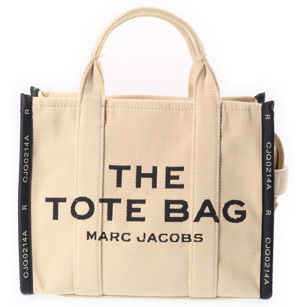MARC JACOBS(マークジェイコブス) ザ ジャガードトート 2WAY ハンドバッグ ショルダーバッグ ベージュ キャンバス レディース