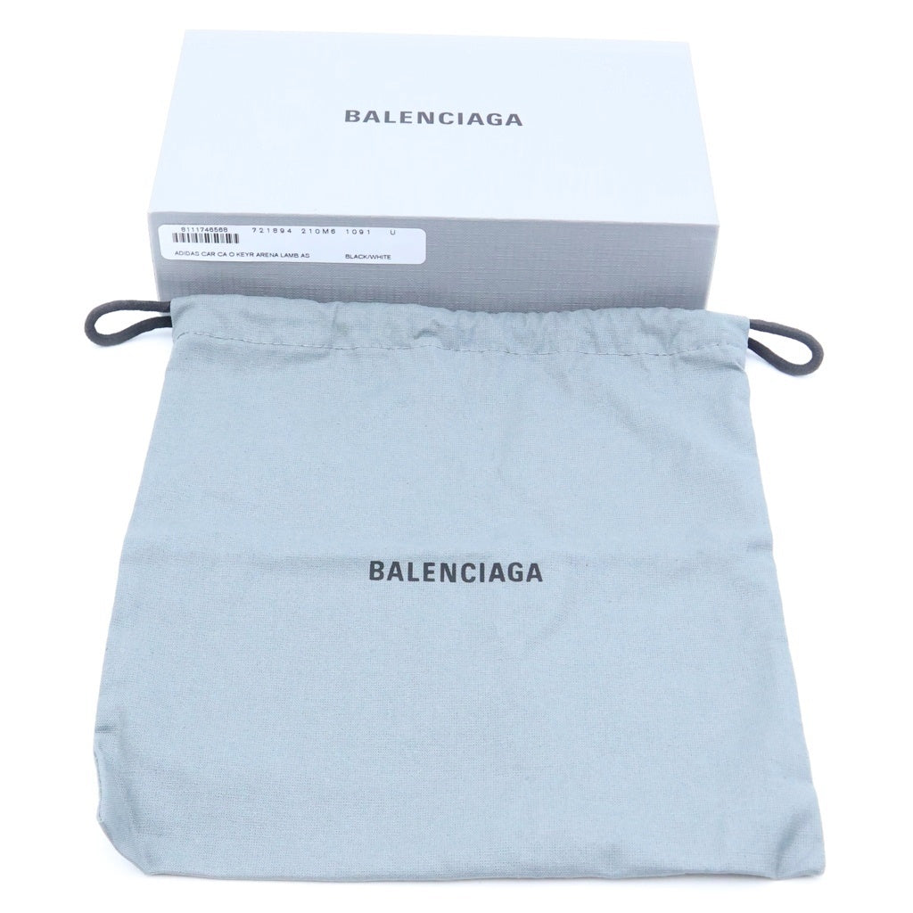 BALENCIAGA(バレンシアガ) ×アディダス フラグメントケース カードケース コインケース ブラック レザー 721894
