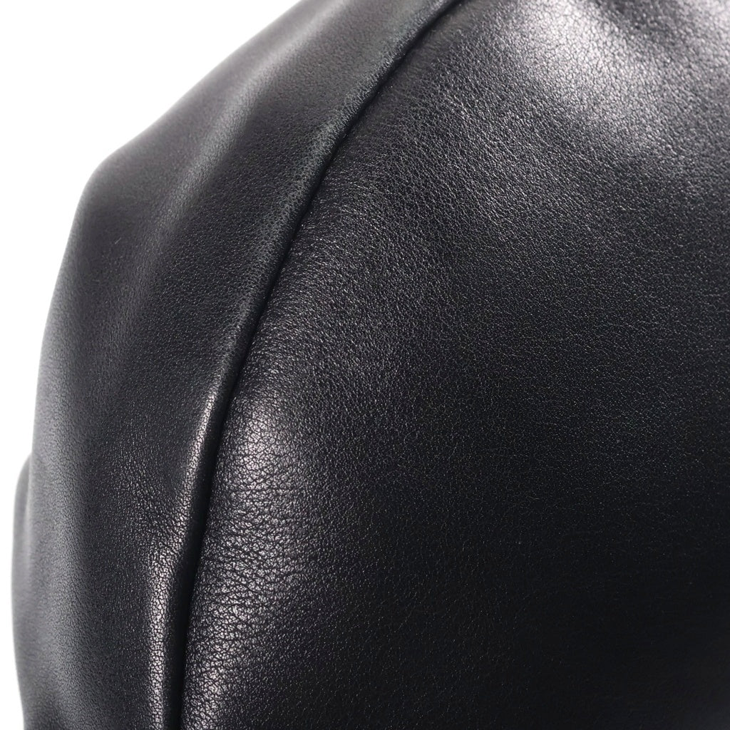 BOTTEGA VENETA(ボッテガヴェネタ) ザチェーンポーチ チェーンショルダーバッグ ブラック レザー ゴールド金具 レディース
