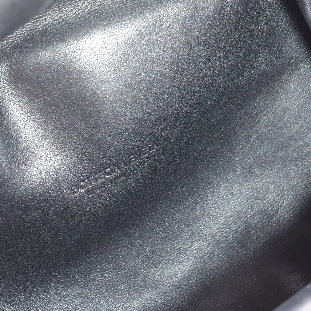 BOTTEGA VENETA(ボッテガヴェネタ) ザチェーンポーチ チェーンショルダーバッグ ブラック レザー ゴールド金具 レディース