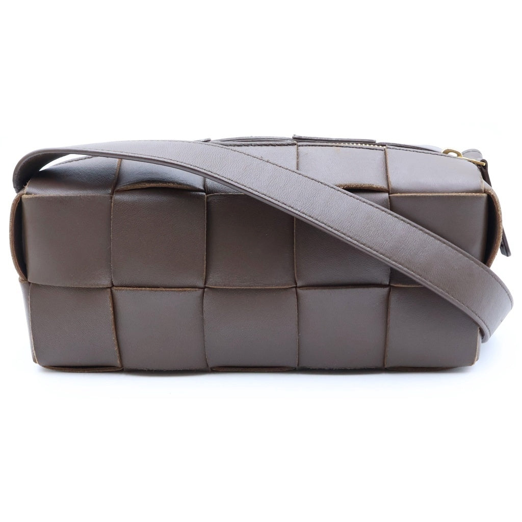 BOTTEGA VENETA(ボッテガヴェネタ) マキシイントレチャート スモール ブリック カセット ハンドバッグ ワンショルダーバッグ ブラウン レザー 729166 VMAY1 2560 レディース