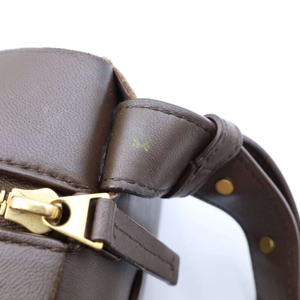 BOTTEGA VENETA(ボッテガヴェネタ) マキシイントレチャート スモール ブリック カセット ハンドバッグ ワンショルダーバッグ ブラウン レザー 729166 VMAY1 2560 レディース
