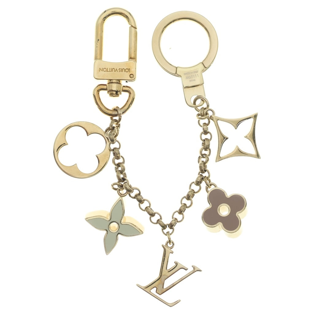 LOUIS VUITTON(ルイヴィトン) フルール・ドゥ・モノグラム バッグチャーム キーリング キーホルダー ゴールド M6511 レディース