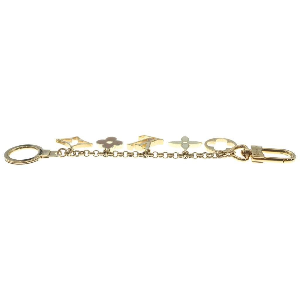 LOUIS VUITTON(ルイヴィトン) フルール・ドゥ・モノグラム バッグチャーム キーリング キーホルダー ゴールド M6511 レディース