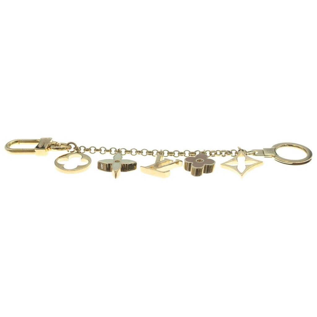 LOUIS VUITTON(ルイヴィトン) フルール・ドゥ・モノグラム バッグチャーム キーリング キーホルダー ゴールド M6511 レディース
