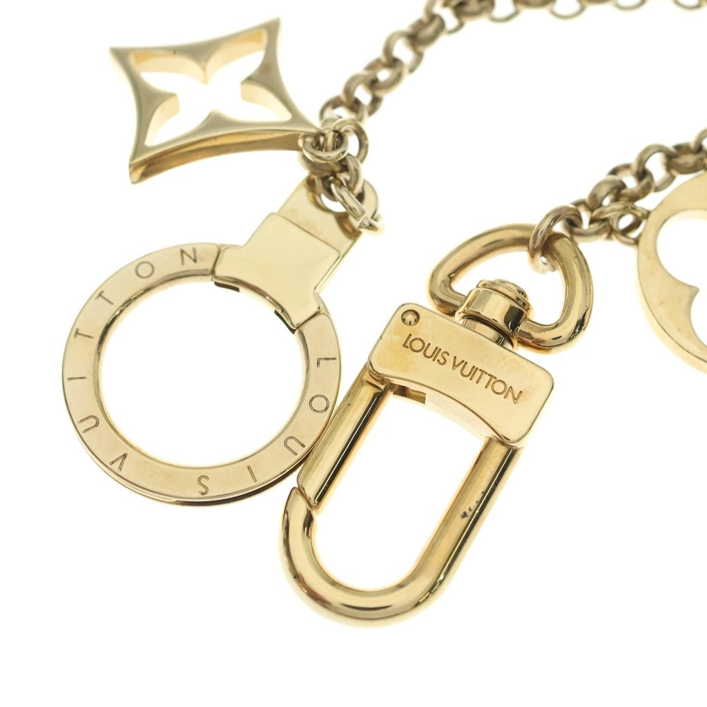 LOUIS VUITTON(ルイヴィトン) フルール・ドゥ・モノグラム バッグチャーム キーリング キーホルダー ゴールド M6511 レディース