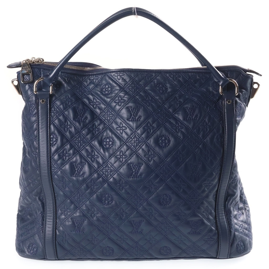LOUIS VUITTON(ルイヴィトン) モノグラムアンティア イクシアMM 2WAYハンドバッグ ショルダーバッグ ネイビー レザー M94204 シルバー金具 レディース