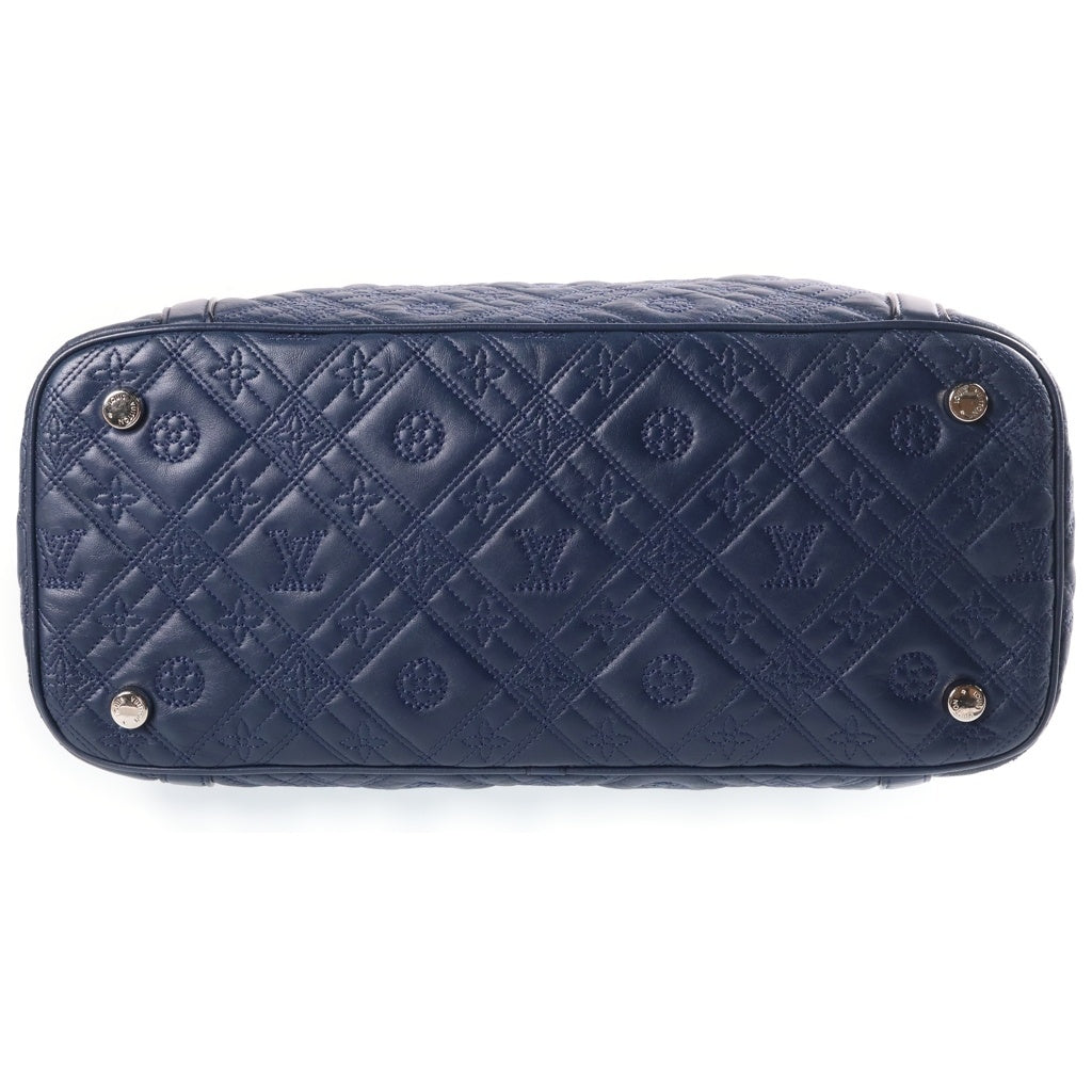 LOUIS VUITTON(ルイヴィトン) モノグラムアンティア イクシアMM 2WAYハンドバッグ ショルダーバッグ ネイビー レザー M94204 シルバー金具 レディース