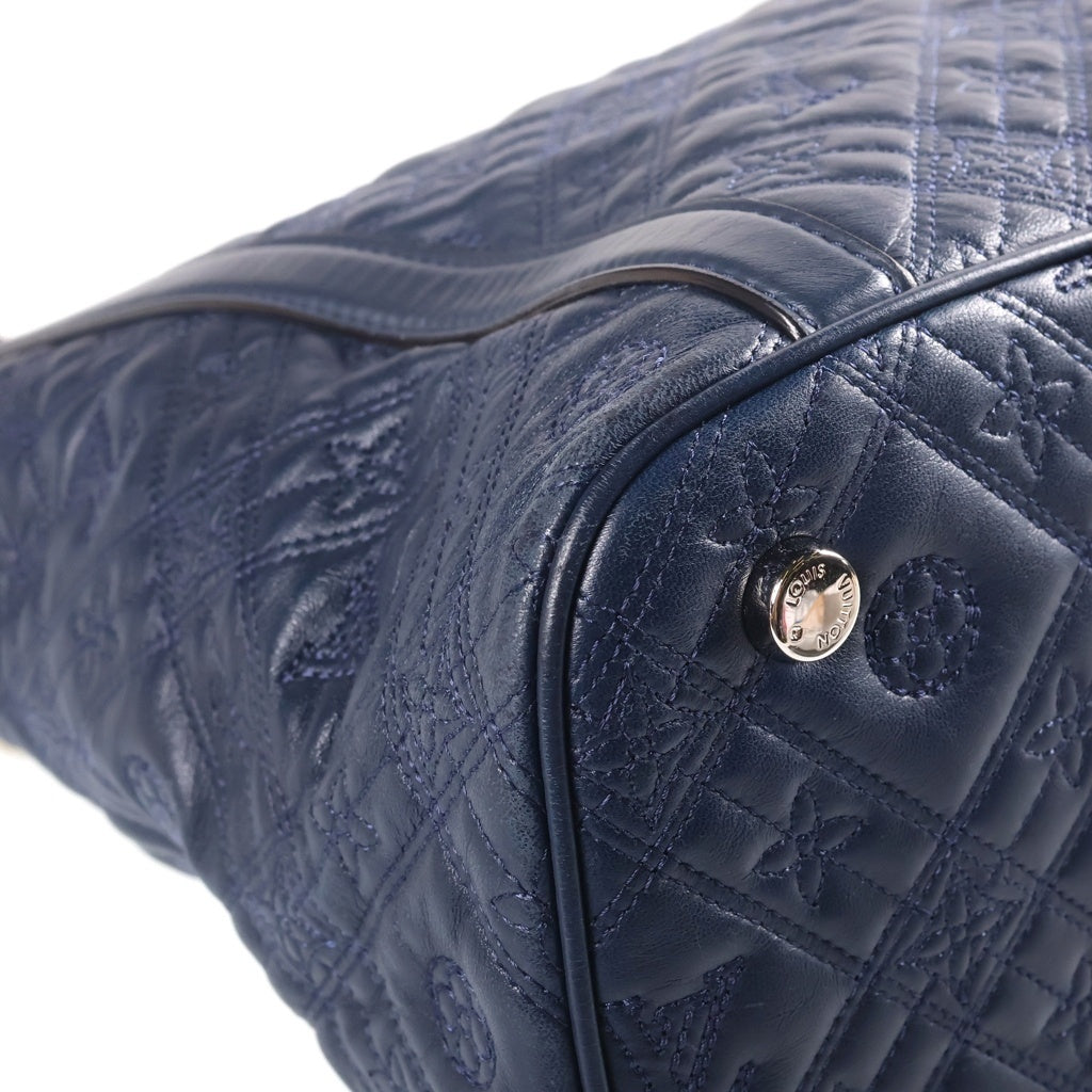 LOUIS VUITTON(ルイヴィトン) モノグラムアンティア イクシアMM 2WAYハンドバッグ ショルダーバッグ ネイビー レザー M94204 シルバー金具 レディース
