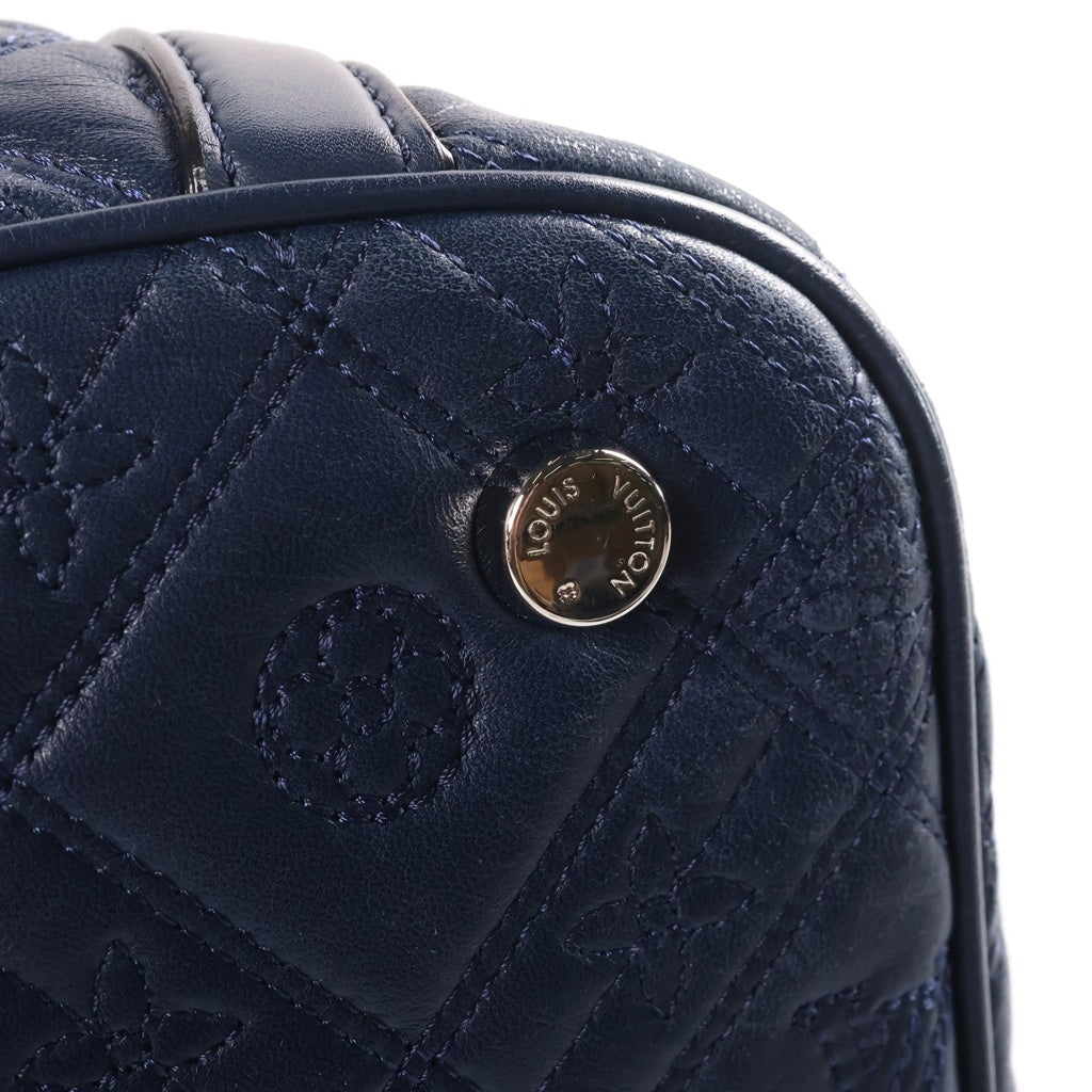 LOUIS VUITTON(ルイヴィトン) モノグラムアンティア イクシアMM 2WAYハンドバッグ ショルダーバッグ ネイビー レザー M94204 シルバー金具 レディース