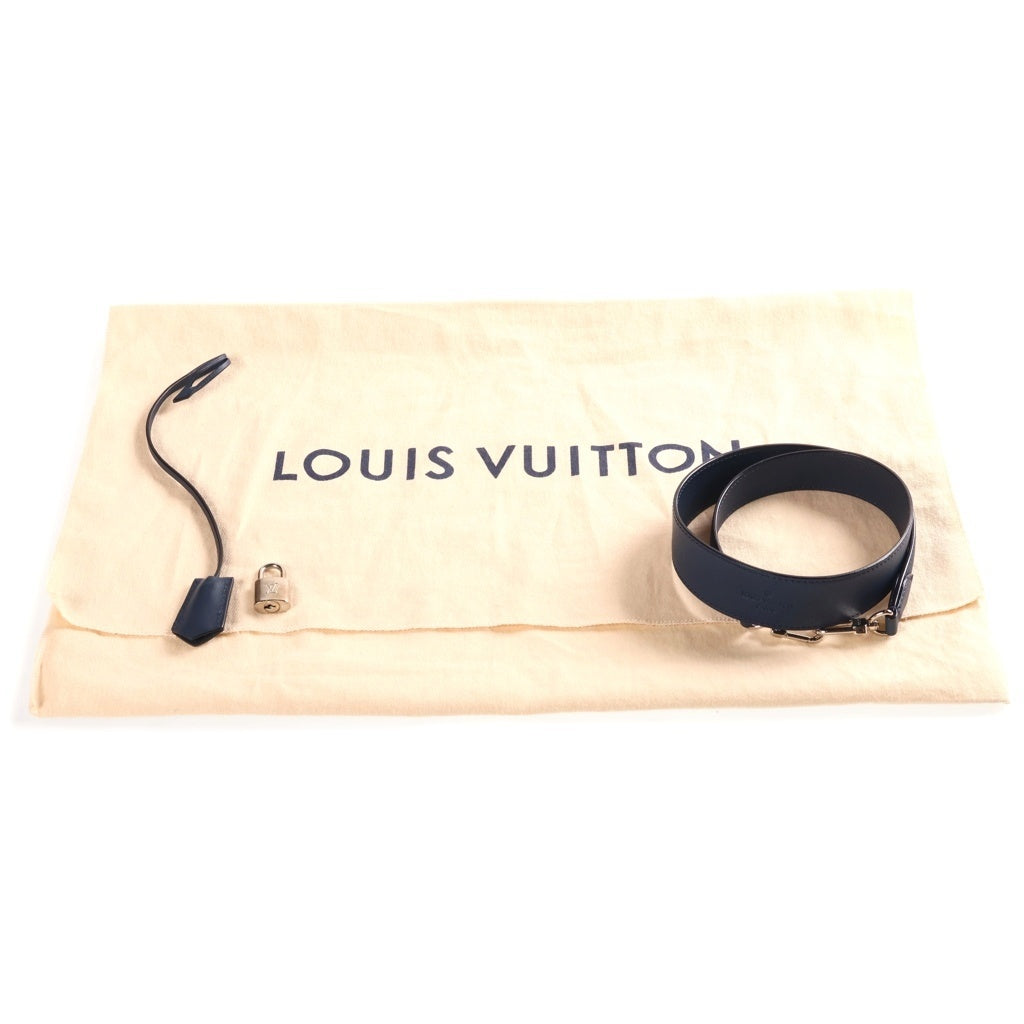 LOUIS VUITTON(ルイヴィトン) モノグラムアンティア イクシアMM 2WAYハンドバッグ ショルダーバッグ ネイビー レザー M94204 シルバー金具 レディース