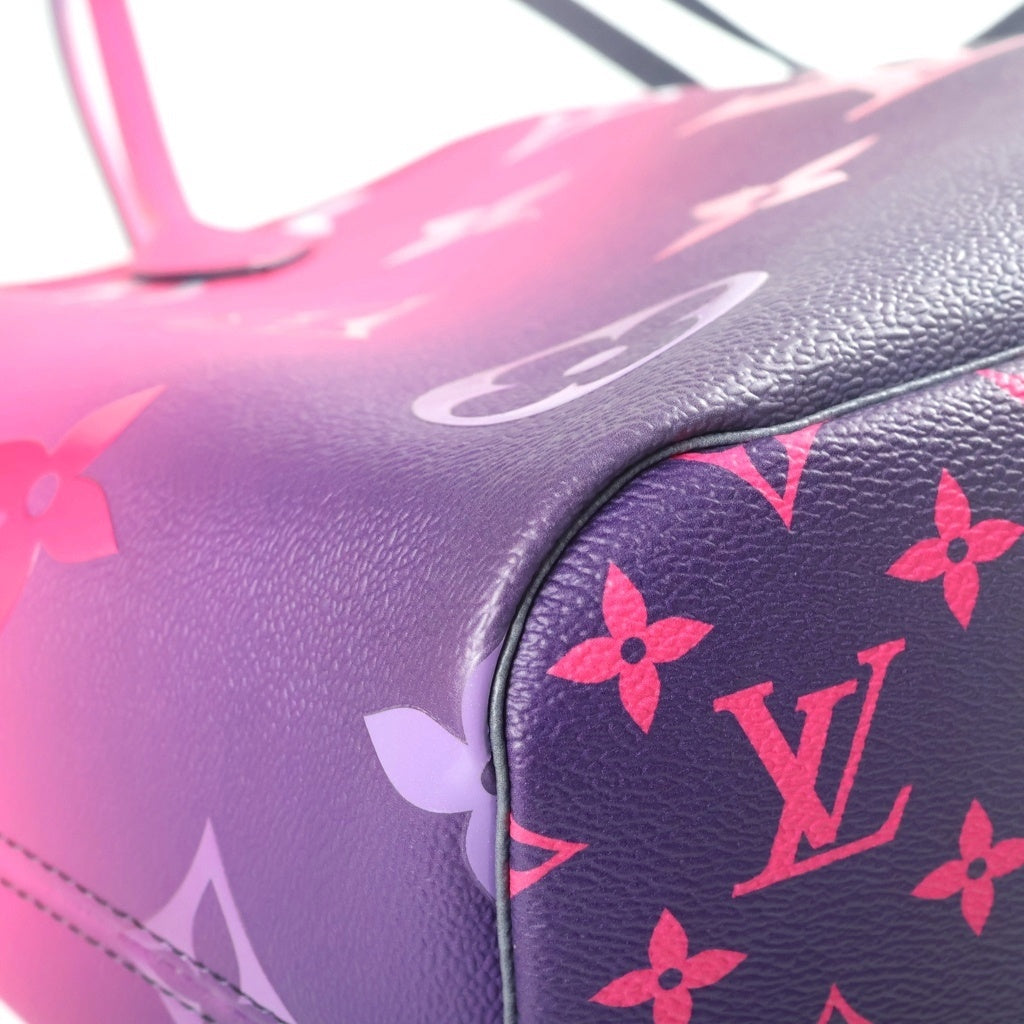 LOUIS VUITTON(ルイヴィトン) モノグラム ミッドナイトフューチャー ネヴァーフルMM トートバッグ ハンドバッグ ピンク×パープル レザー M20511 ゴールド金具 レディース