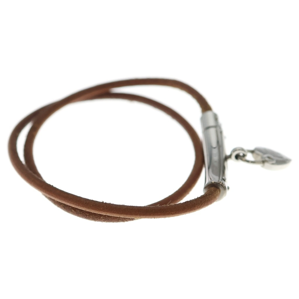 HERMES(エルメス) ヴィヴィリデ ブレスレット レザー ブラック シルバー金具