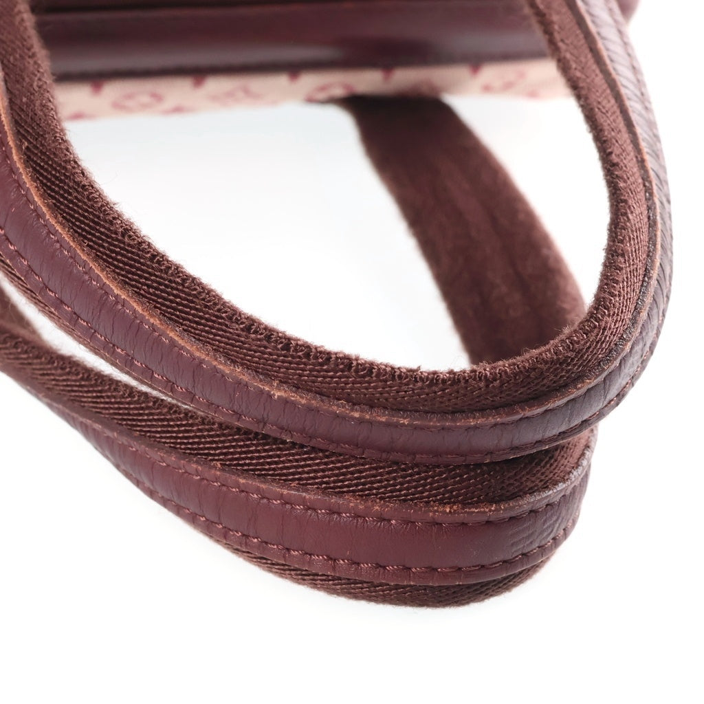 LOUIS VUITTON(ルイヴィトン) モノグラム ミニ ジョゼフィーヌPM ハンドバッグ ワインレッド レザー×キャンバス M92216 ゴールド金具 レディース