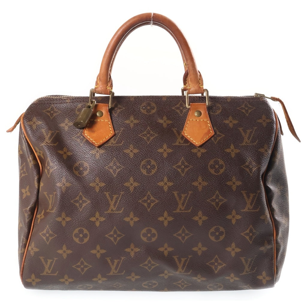 LOUIS VUITTON(ルイヴィトン) モノグラム スピーディ30 ハンドバッグ ボストンバッグ ブラウン PVC×レザー M41526 ゴールド金具 レディース