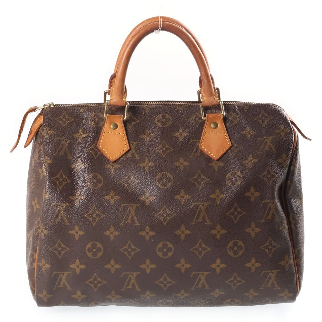 LOUIS VUITTON(ルイヴィトン) モノグラム スピーディ30 ハンドバッグ ボストンバッグ ブラウン PVC×レザー M41526 ゴールド金具 レディース