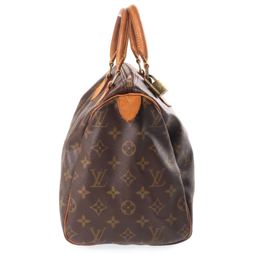 LOUIS VUITTON(ルイヴィトン) モノグラム スピーディ30 ハンドバッグ ボストンバッグ ブラウン PVC×レザー M41526 ゴールド金具 レディース