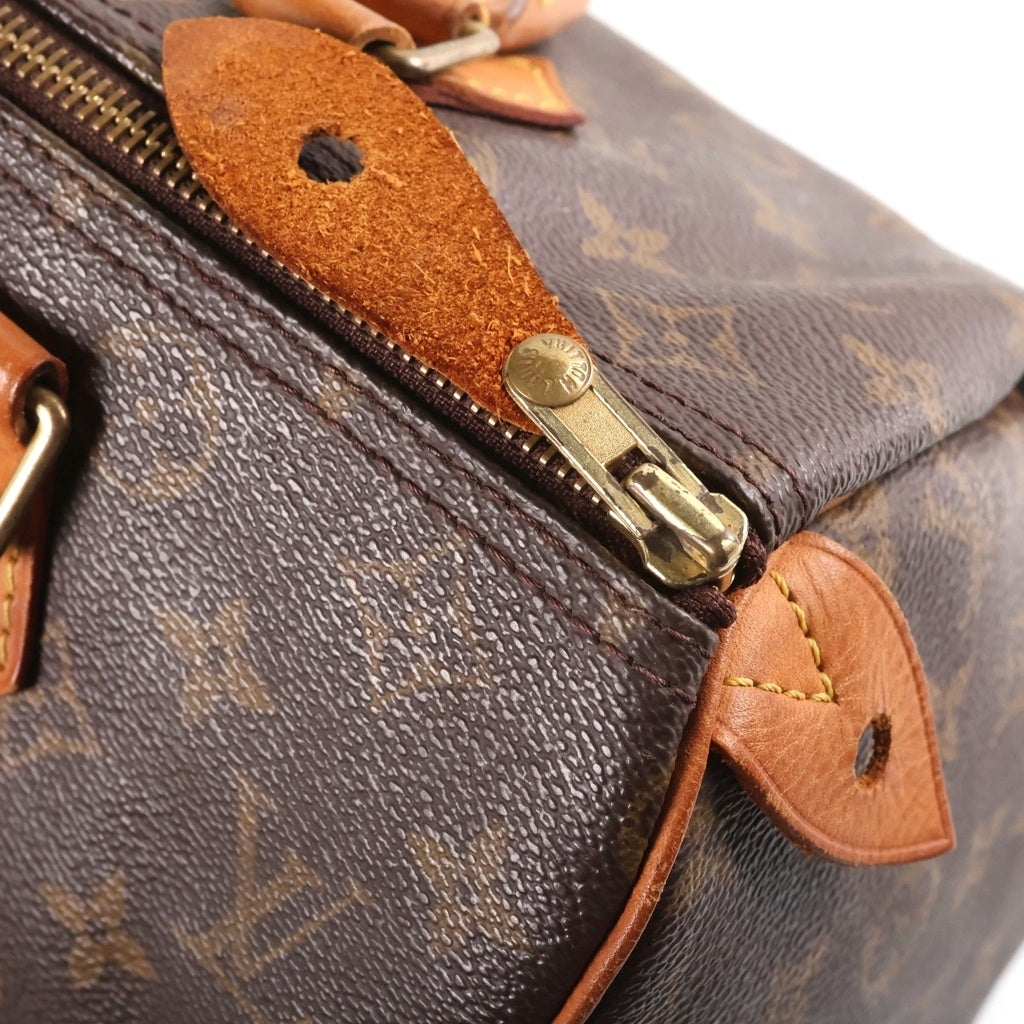 LOUIS VUITTON(ルイヴィトン) モノグラム スピーディ30 ハンドバッグ ボストンバッグ ブラウン PVC×レザー M41526 ゴールド金具 レディース